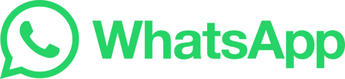 Green WhatsApp logo and text